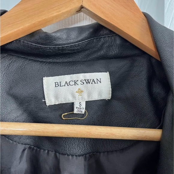 NWOT Black Swan Vegan Leather Moto Jacket - Picture 2 of 2